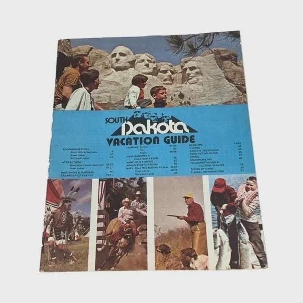 South Dakota Vacation Guide Vintage 1973